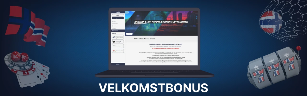 Velkomstbonusen hos lilibet nettcasinoer