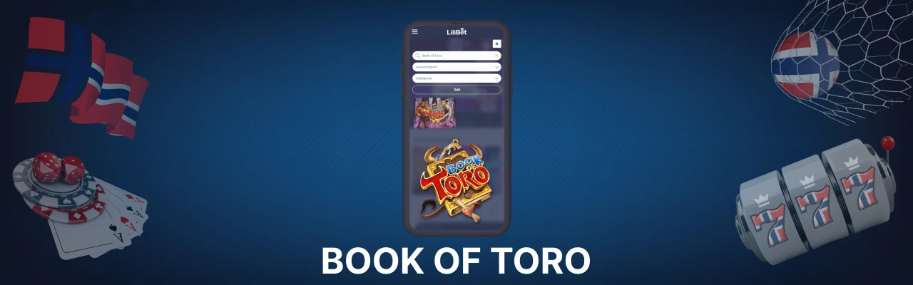 Spilleautomaten book of toro i norge