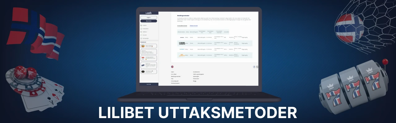 Uttaksmetoder pâ lilibet