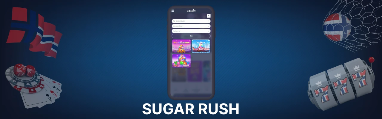 Spilleautomaten sugar rush i norge