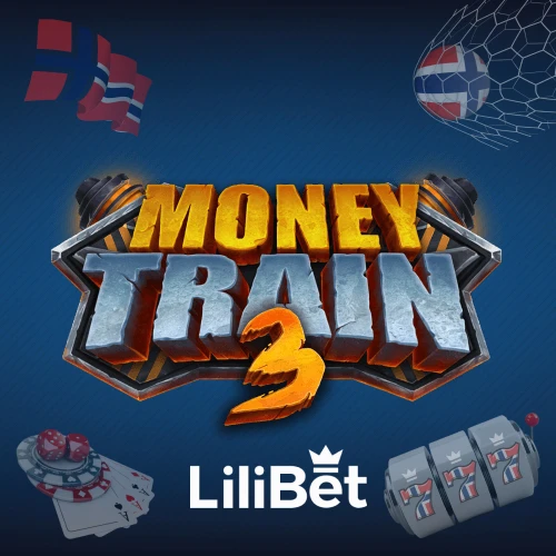 Screenshot av Money Train 3 spilleautomat i Lilibet appen