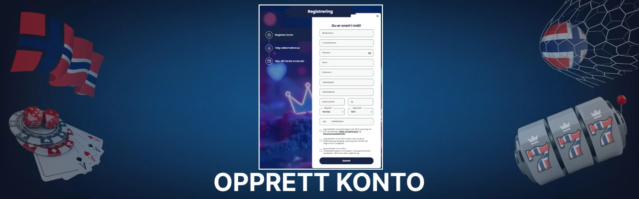 Opprett konto hos lilibet