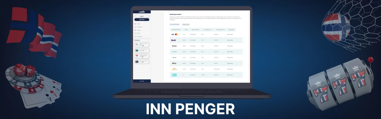 Inn penger med skrill hos lilibet