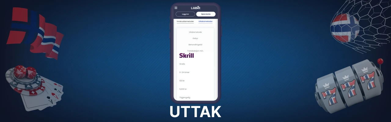 Uttak med skrill hos lilibet