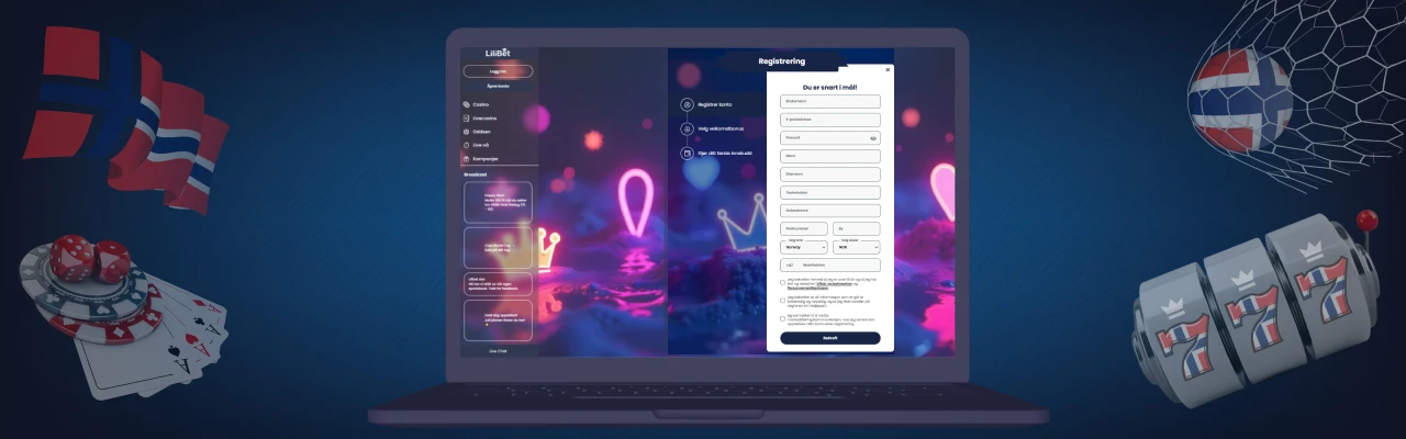 Lilibet registrer deg i Norge