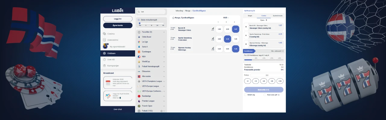 Ishockey betting hos lilibet