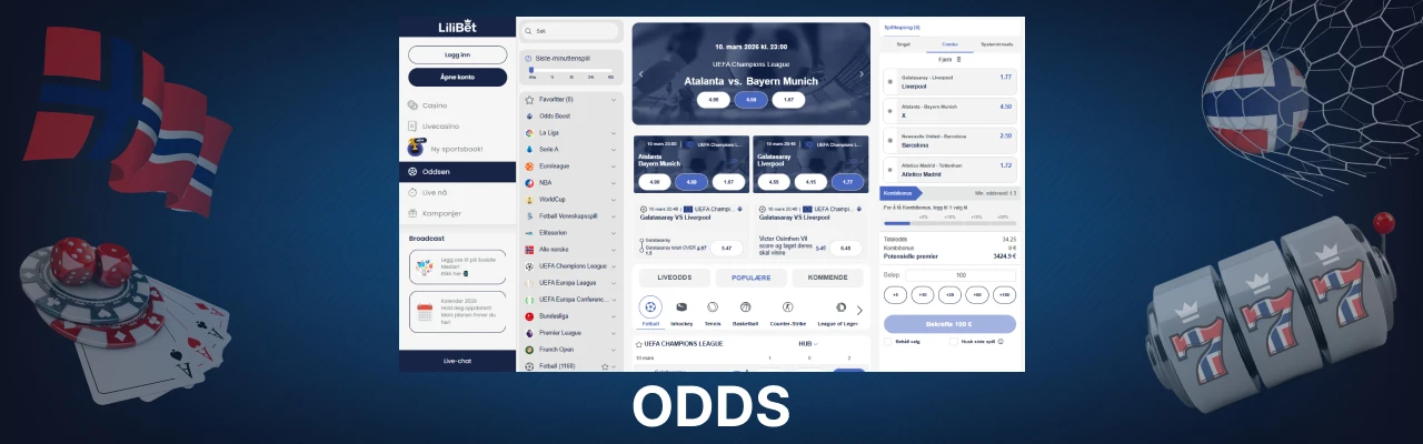Lilibet fotball betting odds