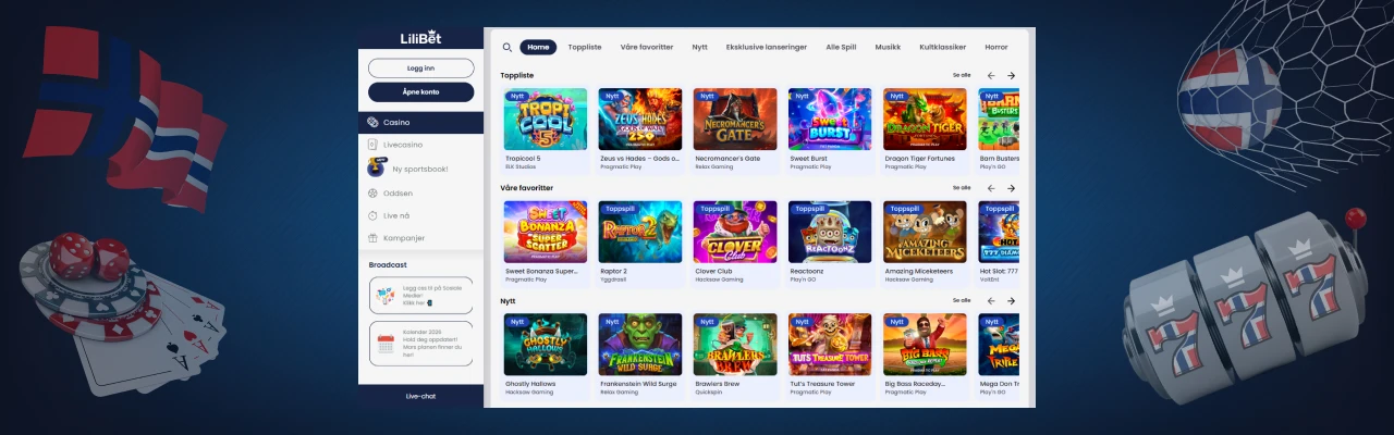 Gratis norske spilleautomater pa nett