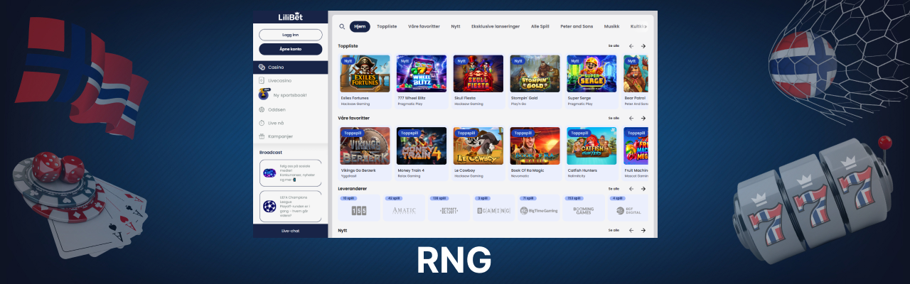 Hvordan fungerer rng hos lilibet casino